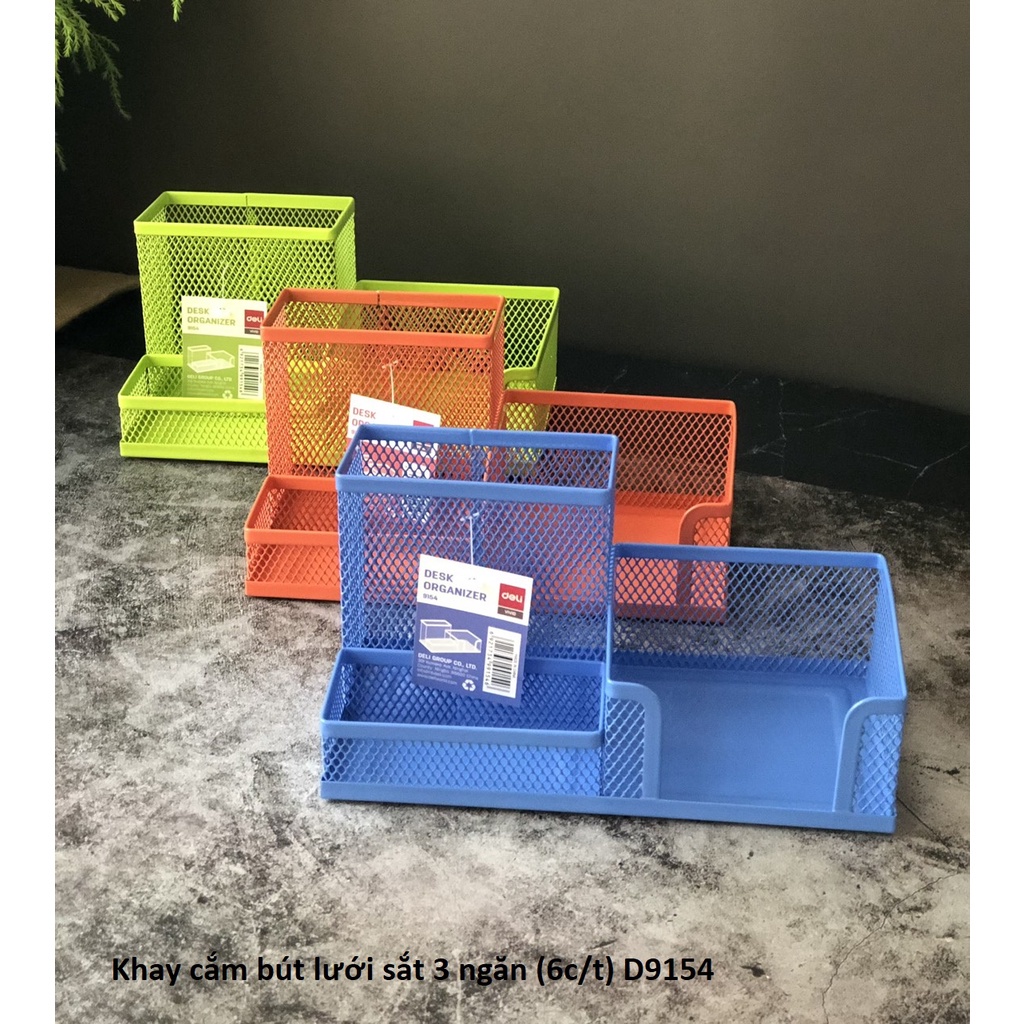Ống cắm bút lưới deli 9154