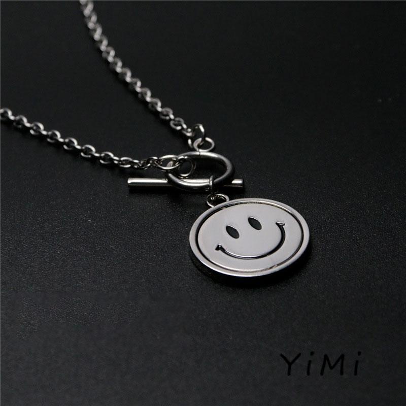 🌈Dây chuyền nam nữ mặt cười xoay cá tính độc đáo phong cách hip hop