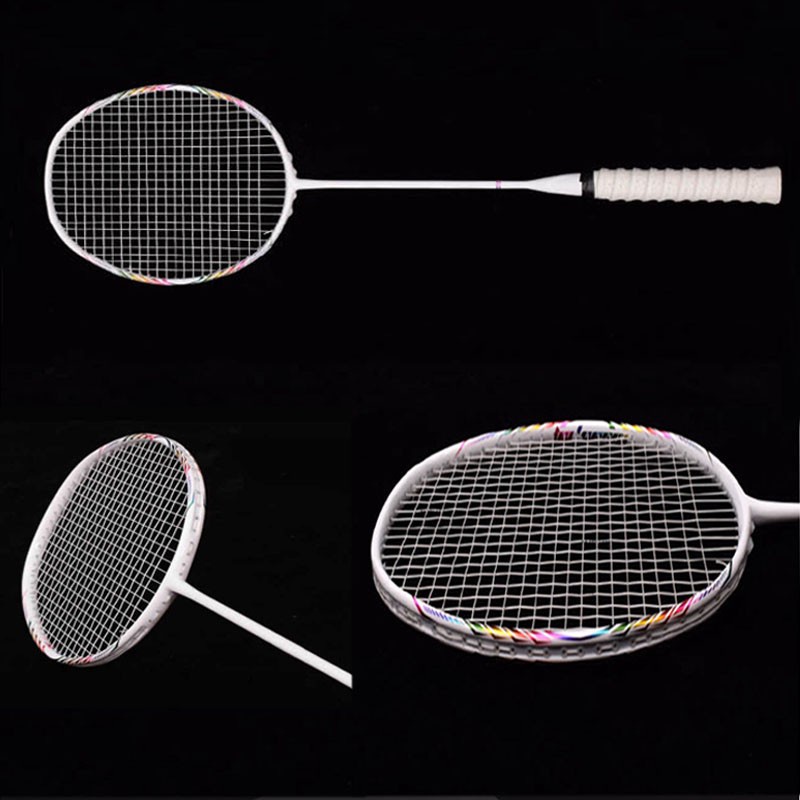 Vợt Cầu Lông 100% Khung Carbon Siêu Bền, Siêu Nhẹ KÈM PHỤ KIỆN - Bộ Vợt Cầu Lông Boweiqi Cao Cấp Chính Hãng VT164