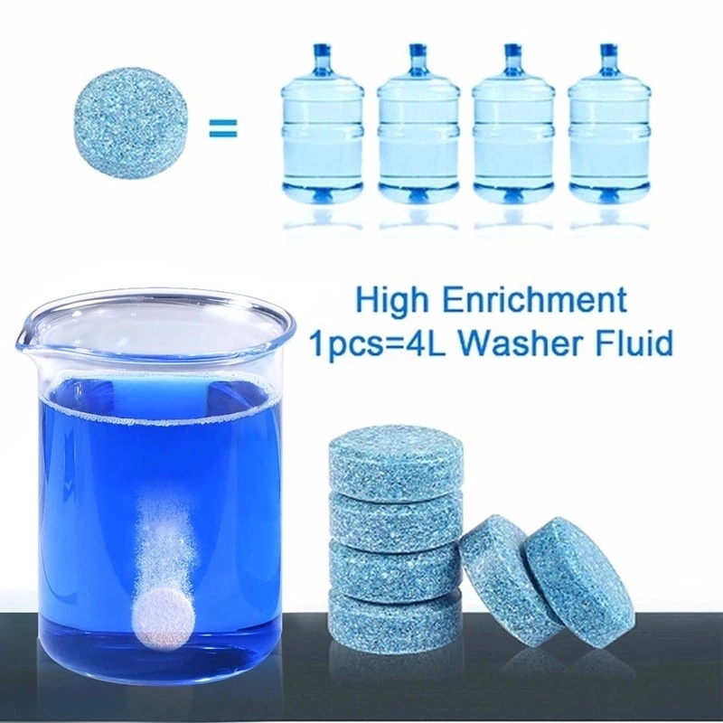 Viên Sủi Vệ Sinh Kính Chắn Gió Xe Hơi