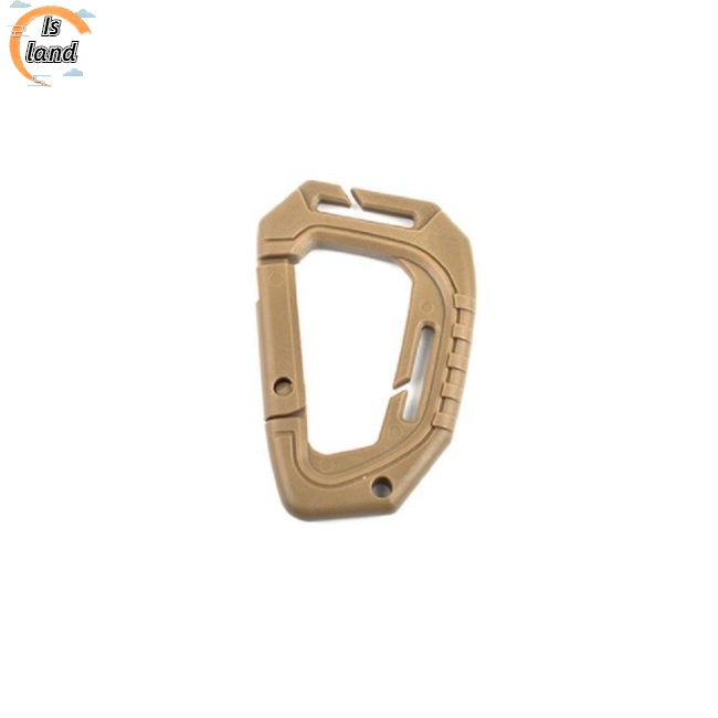 Móc Khóa Carabiner Hình Chữ D Bằng Nhựa Gọn Nhẹ Cho Hoạt Động Ngoài Trời
