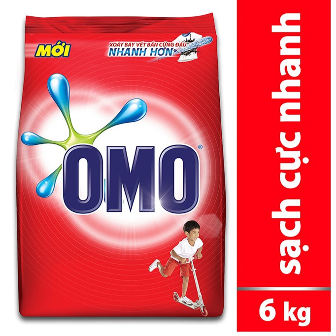 Bột giặt OMO Sạch cực nhanh 6kg