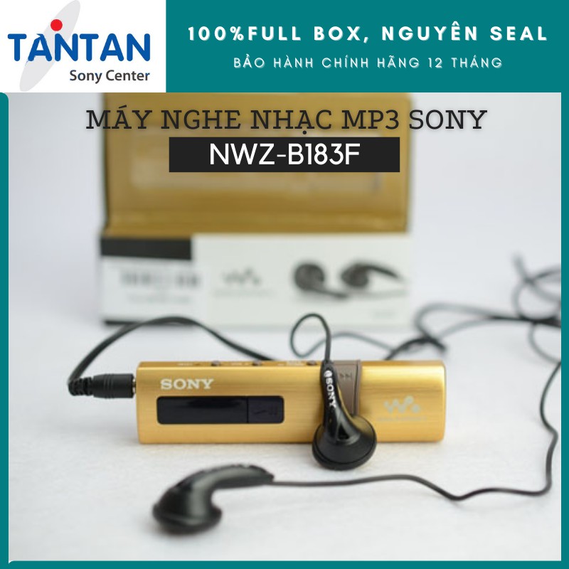 Máy Nghe Nhạc - MP3 Sony NWZ-B183F | 4GB - Định dạng MP3/ WMA - FM - Màn hình OLED - Pin:23h - Sạc nhanh - Cổng USB