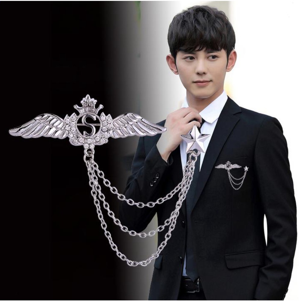 Cài Áo ANGEL WINGS Cá Tính  Thời Trang Âu  Mỹ