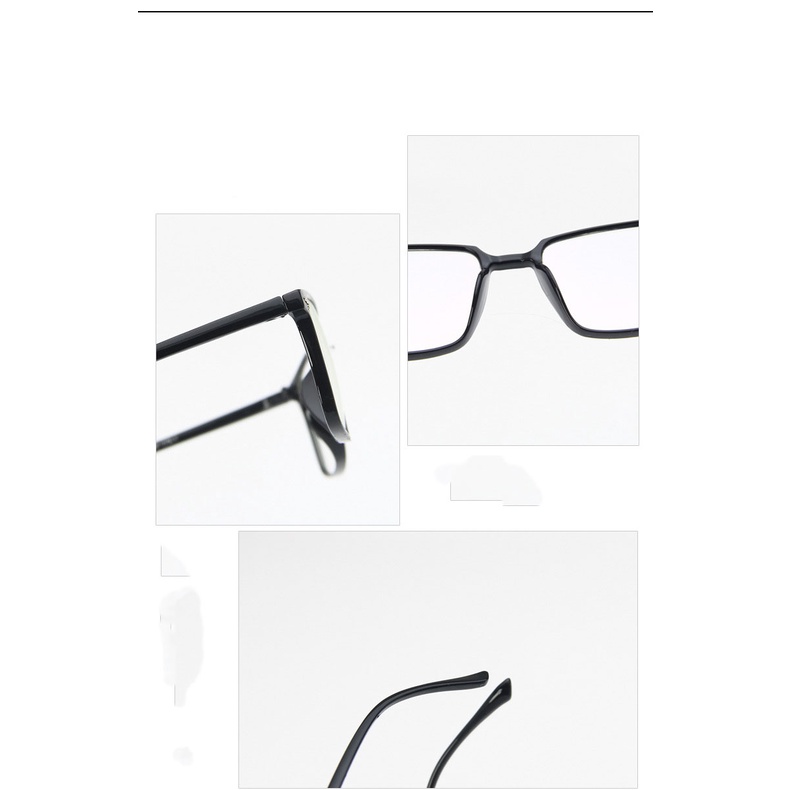 Kính thời trang Unisex gương phẳng, Gọng kính vuông Retro 2450 Hàn quốc, đơn giản với 2 tông màu sang trẻ trung