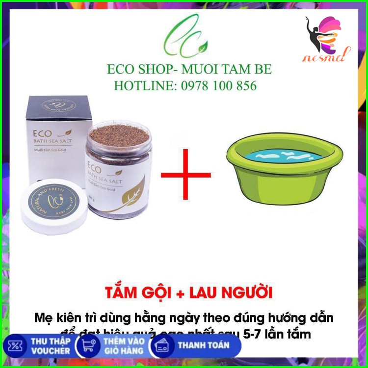 MUỐI TẮM THẢO DƯỢC ECOGOLD 400G - AN TOÀN TUYỆT ĐỐI CHO DA NHẠY CẢM | WebRaoVat - webraovat.net.vn