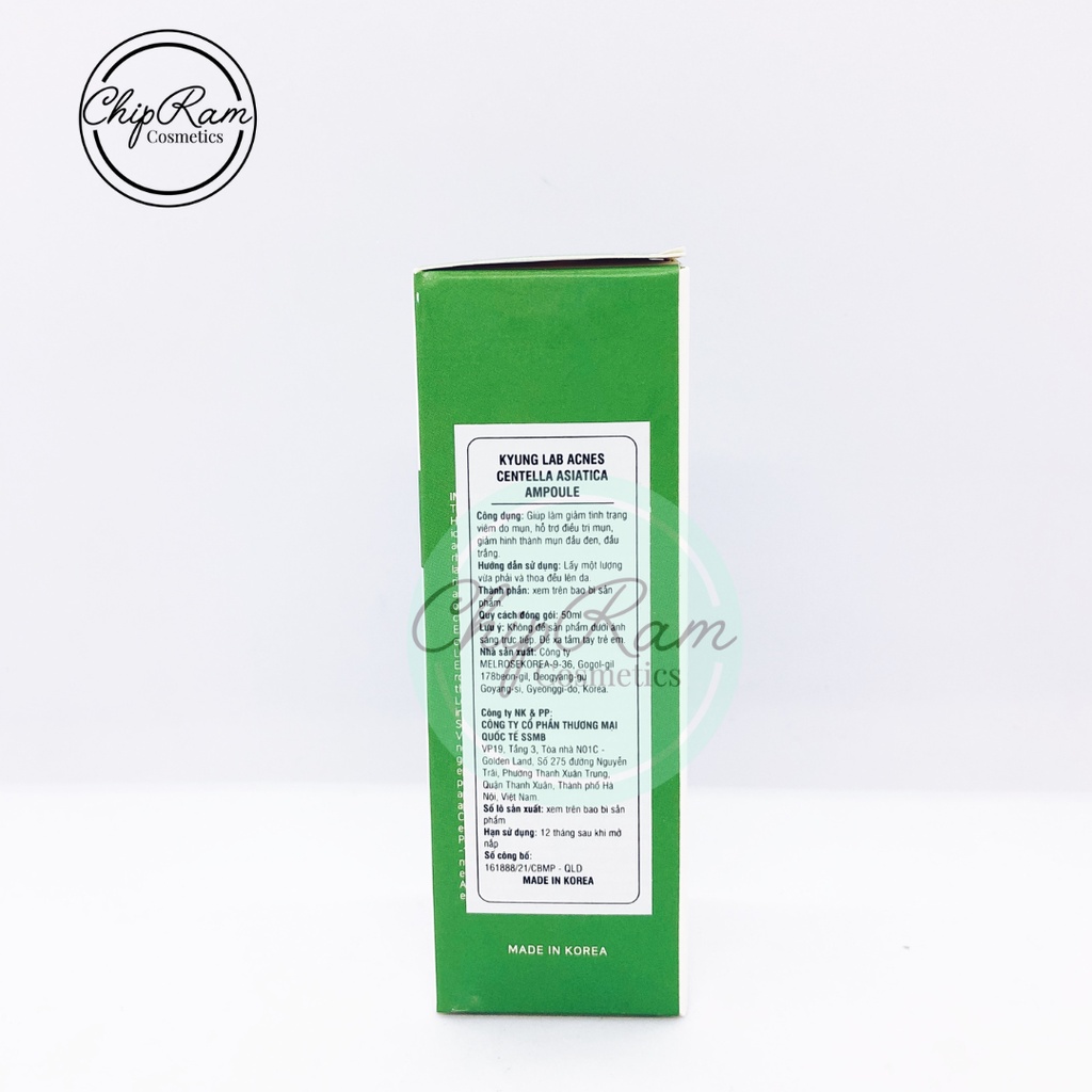 TINH CHẤT SERUM GIẢM MỤN KYUNGLAB ACNES CENTELLA ASIATICA AMPOULE 50ml