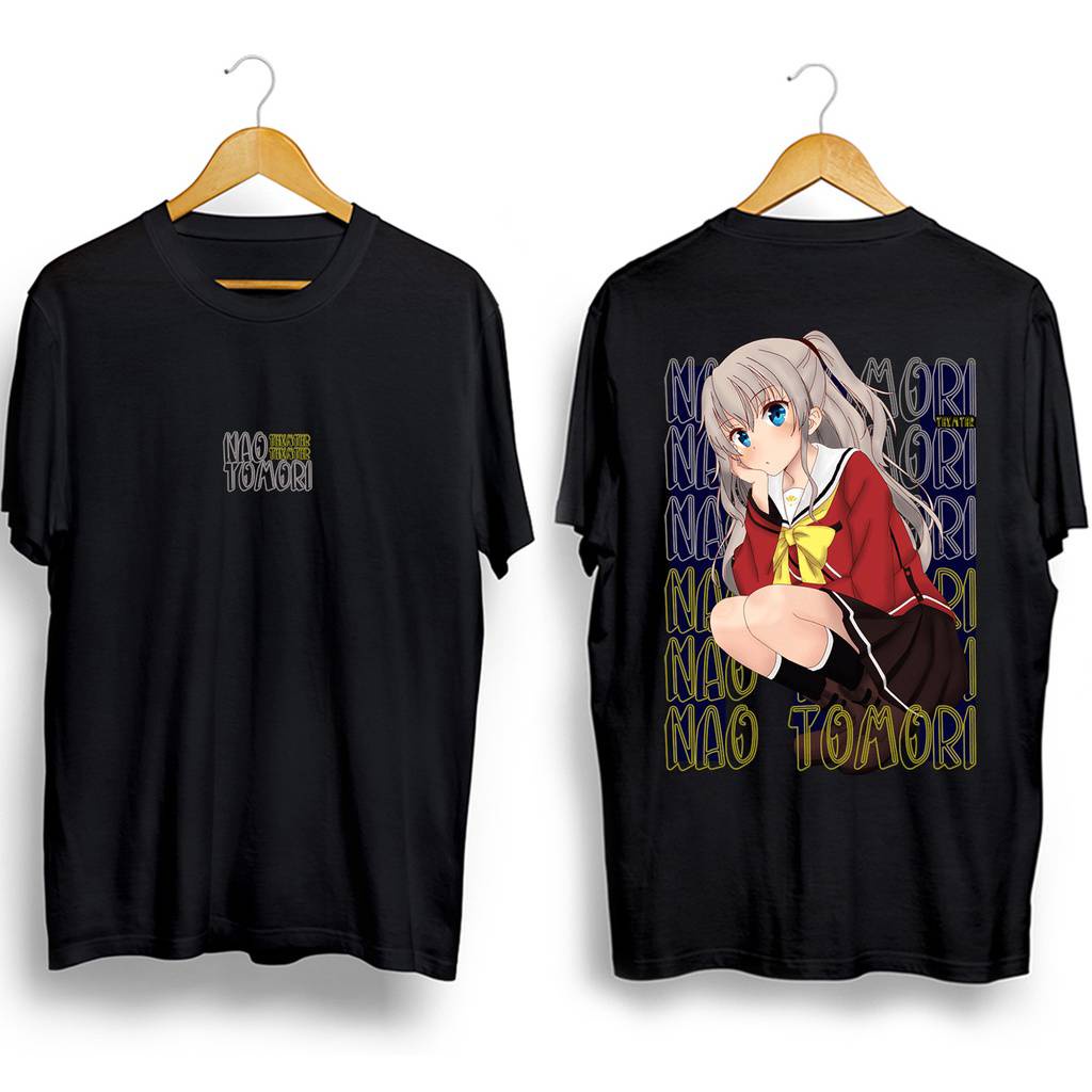 Áo Thun Tay Ngắn Dáng Rộng In Họa Tiết Charlotte - Nao Tomori 3D Thời Trang Cho Nam Và Nữ