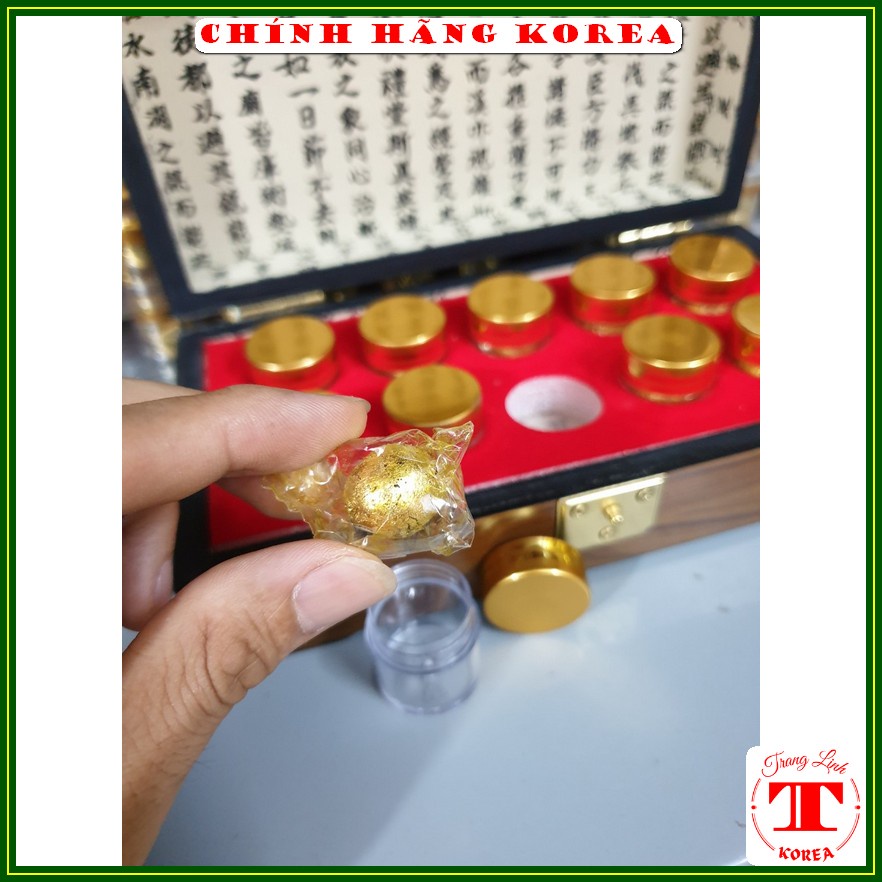 Ngưu hoàng thanh tâm chính hãng, hộp gỗ 10 viên - An cung ngưu hoàng hoàn hỗ trợ phục hồi sau tai biến - tranglinh