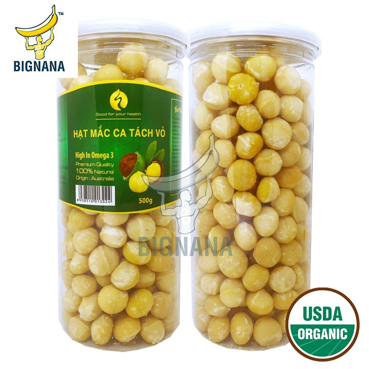 Siêu Giảm Tháng 6, Hạt Macca Úc Đã Tách Vỏ - Hộp 500gr Hảo Hạng