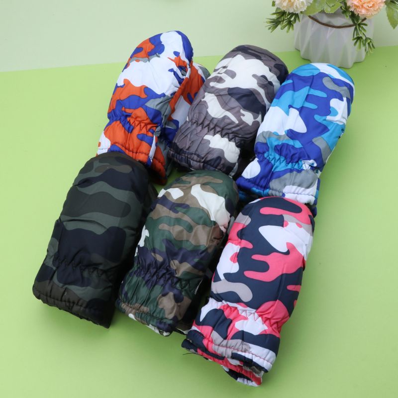 Găng Tay Thể Thao Chống Trượt Chống Gió Chống Nước Giữ Ấm Cho Trẻ Em