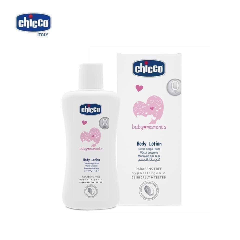 {CHÍNH HÃNG} - Sữa dưỡng thể chiết xuất Hạnh Nhân Chicco 200ml