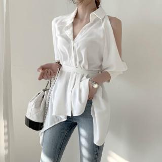 Áo sơ mi hở lưng cột dây thời trang cho nữ