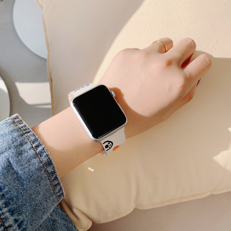 Dây Đeo Đồng Hồ Apple Watch 44 / 42mm40 / 38mm Hình Mặt Cười