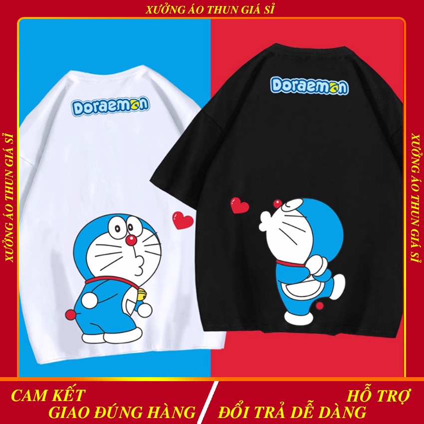 Áo thun cặp đôi DOREMON siêu cute cotton 100% dễ thương cute.