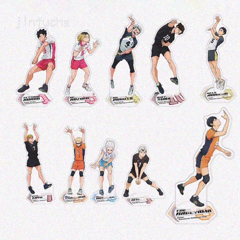 Mô hình acrylic nhân vật anime Haikyuu đứng nhiều kiểu tùy chọn trang trí để bàn