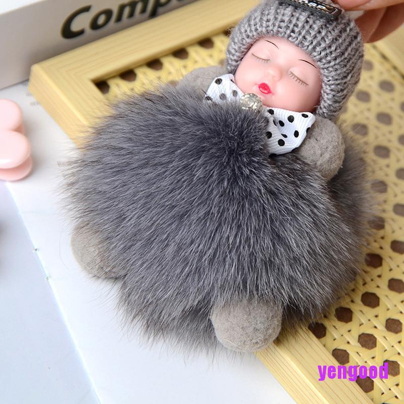 Móc Khóa Búp Bê Em Bé Đang Ngủ Dễ Thương