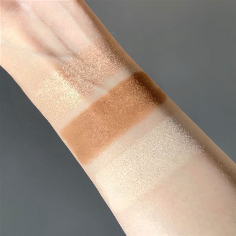 MH97 Phấn Bắt Sáng Highlight NUDE 3 ô màu nude tạo khối - highlight - bắt sáng MH97