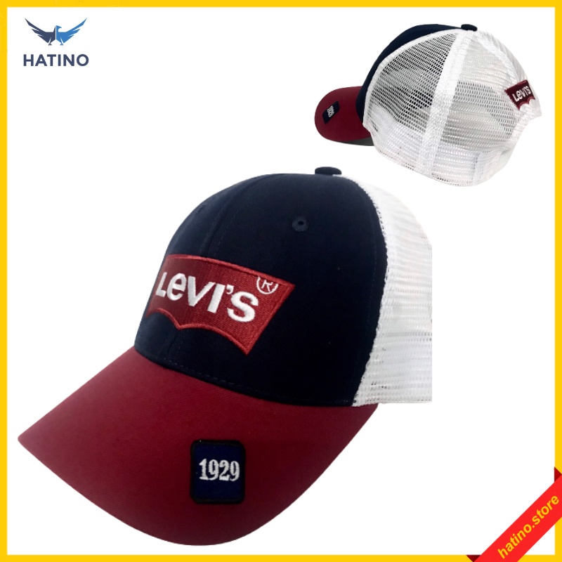 Mũ Lưỡi Trai- Nón Kết Phối Lưới LEVIS UNISEX Thời Trang,Chất liệu vải thun kết hợp lưới khô thoáng,m