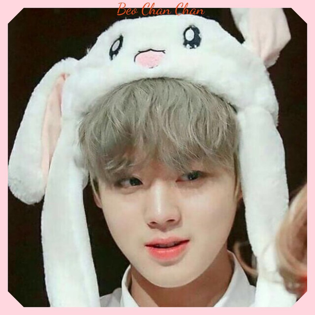 [ SẴN ] MŨ NÓN TAI THỎ GIẬT GIẬT THEO NHẠC HOT TREND IDOL KPOP SIÊU MỀM MỊN