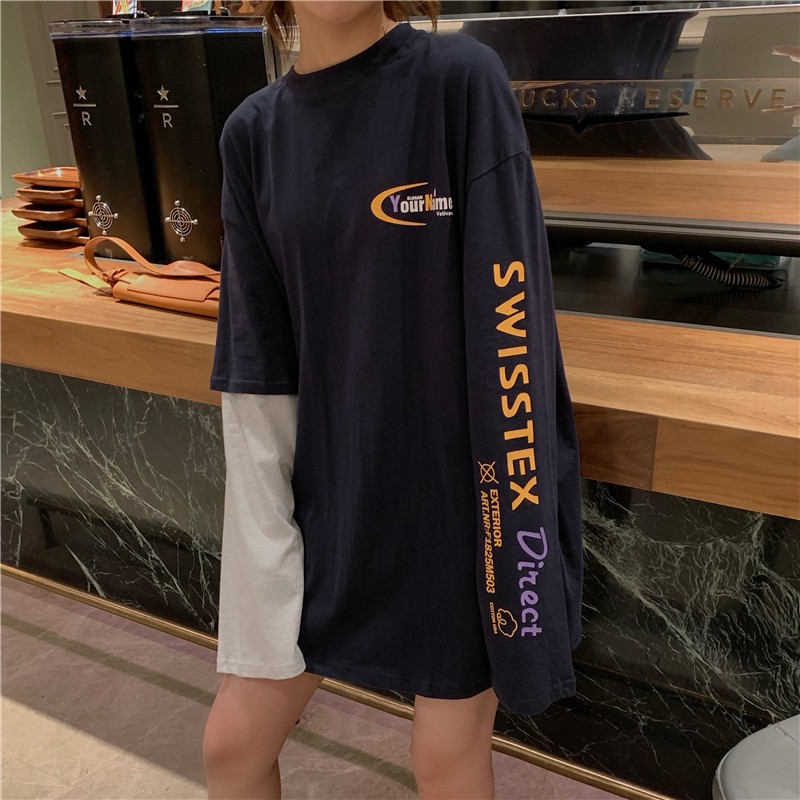 Áo nữ tay dài dáng rộng phong cách Hàn Quốc | BigBuy360 - bigbuy360.vn