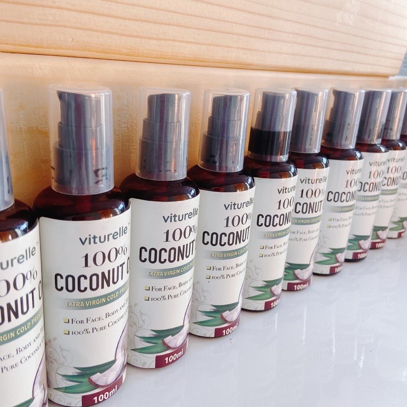 Dầu Dừa Ép Lạnh Nguyên Chất 100% Viturelle Coconut Oil (100ML
