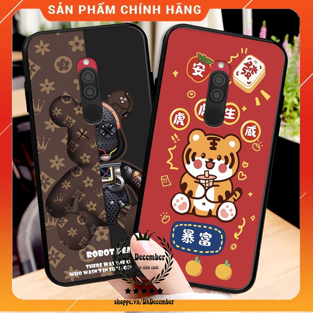 Ốp lưng Xiaomi REDMI 8 in hình 3D lucky, gấu Brick xinh xắn - KHÔNG NÊN BỎ LỠ