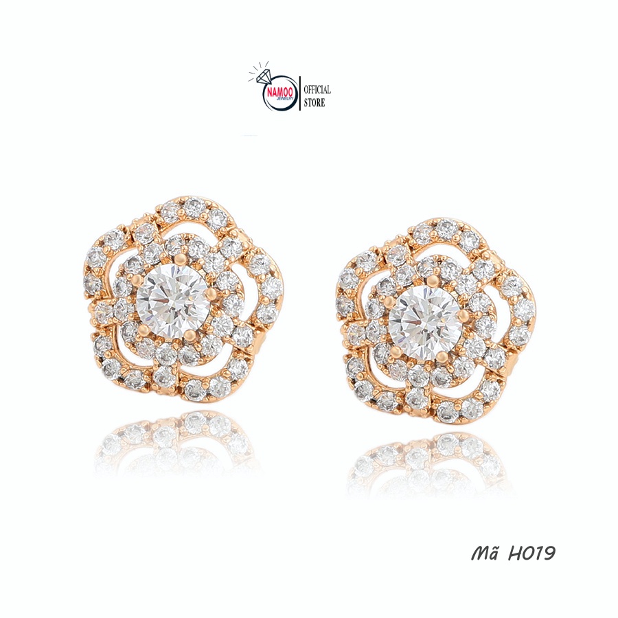 Bông Tai Nữ Sát Tai H019, Khuyên Nụ Bền Màu Bảo Hành 6 tháng