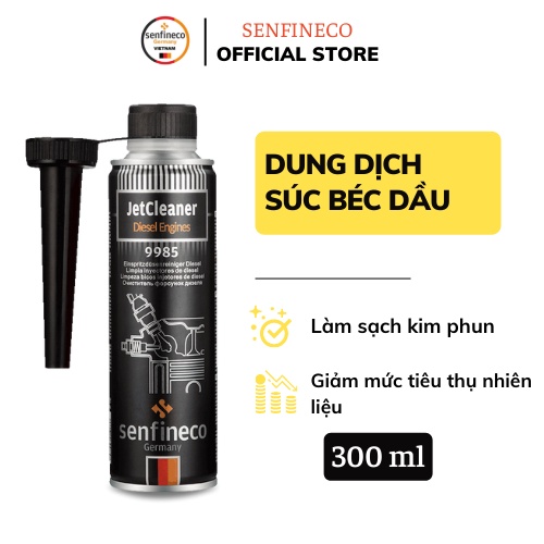 Dung dịch vệ sinh kim phun buồng đốt béc phun ô tô SENFINECO 9985 Diesel Jet Cleaner dung tích 300ml
