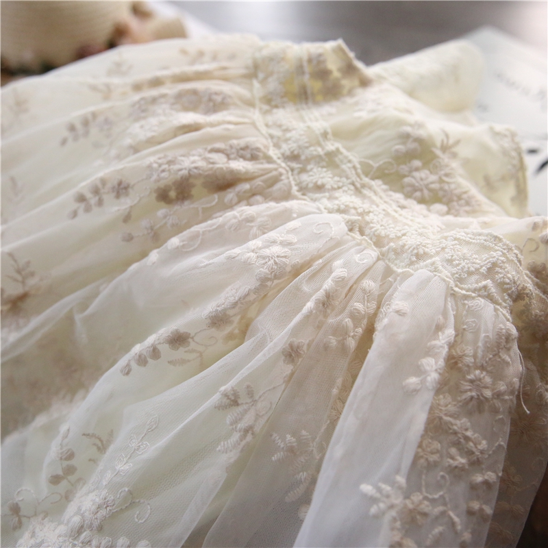 Đầm Công Chúa Vải Tuyn Phối Ren Dành Cho Bé Gái Dự Tiệc Sinh Nhật