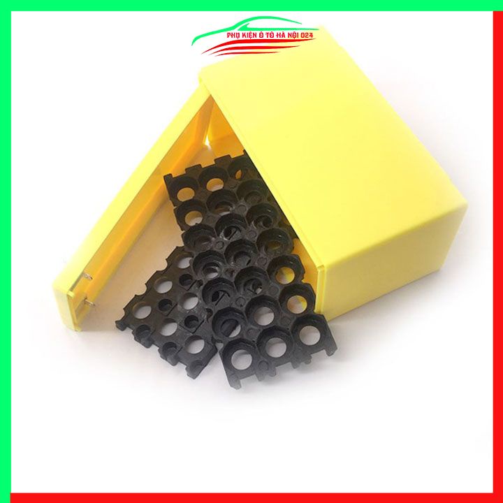 Hộp đựng 21 pin 18650 dự phòng kèm khung cố định pin 3x7