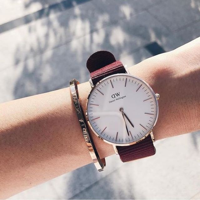 💖 Đồng hồ UNISEX DW Classic Roselyn Dây Vải NATO chính hãng 100% - bảo hành TRỌN ĐỜI, full box, túi 💖