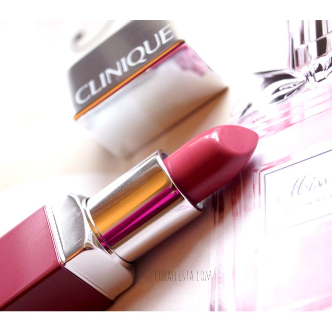 Son Clinique Pop Lip Colour + Primer (Rouge intense + Base) tone 14 Plumpop