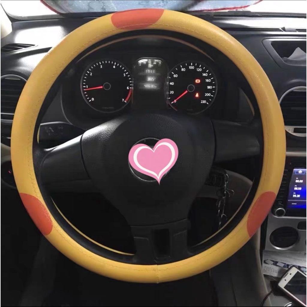 Bọc vô lăng ô tô Line Friend Gấu Gà Thỏ - Bọc vô lăng xe hơi cao cấp