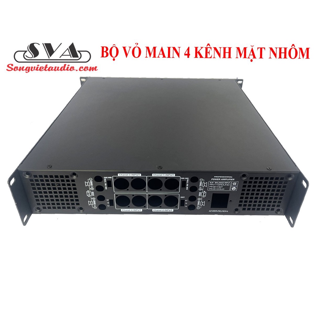 VỎ MAIN, VỎ CỤC ĐẨY4 KÊNH MẶT NHÔM MÀU TITAN CỰC ĐẸP