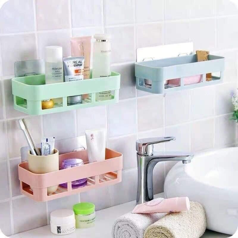 Combo 2 kệ dán tường đa năng nhà tắm, nhà bếp Master Store