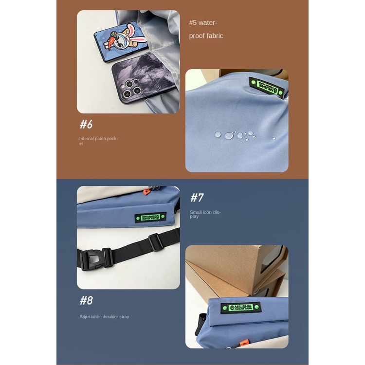 Túi đeo chéo sức chứa lớn thời trang dành cho nam