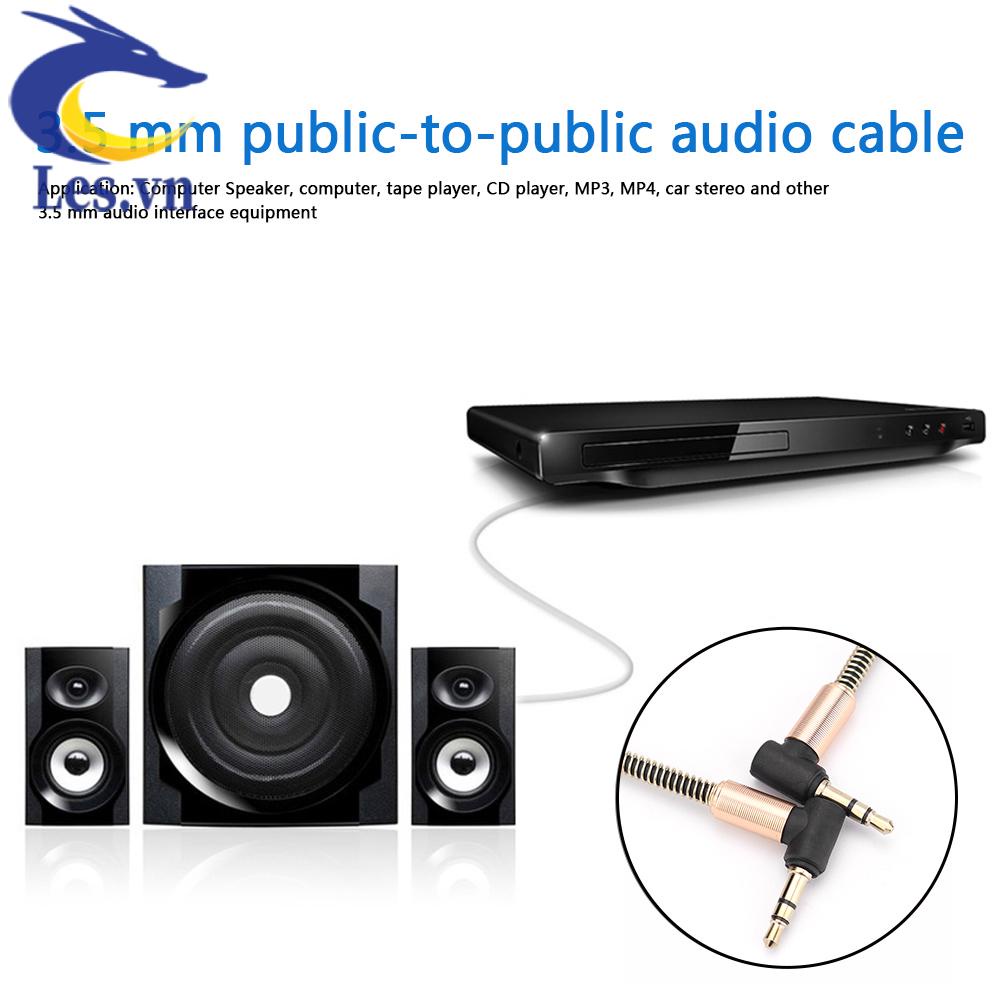 Cáp Chuyển Đổi Âm Thanh Aux 90 Độ 3.5mm Sang 3.5mm Chuyên Dụng
