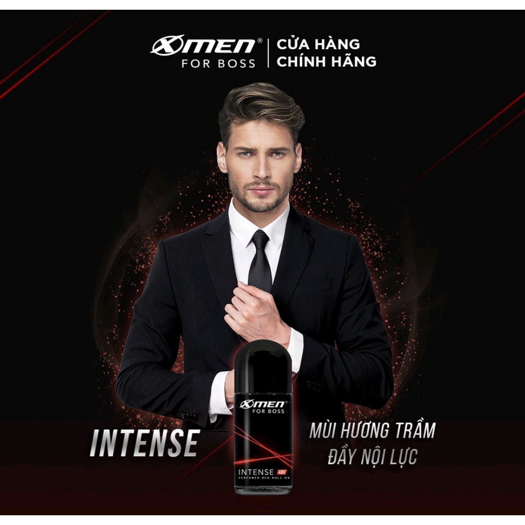 Lăn Khử Mùi Xmen For Boss hương intense 50ml