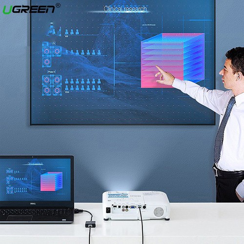 Bộ Chuyển Đổi VGA sang HDMI + Audio 3.5mm UGREEN 60814 50945 - Hàng Chính Hãng