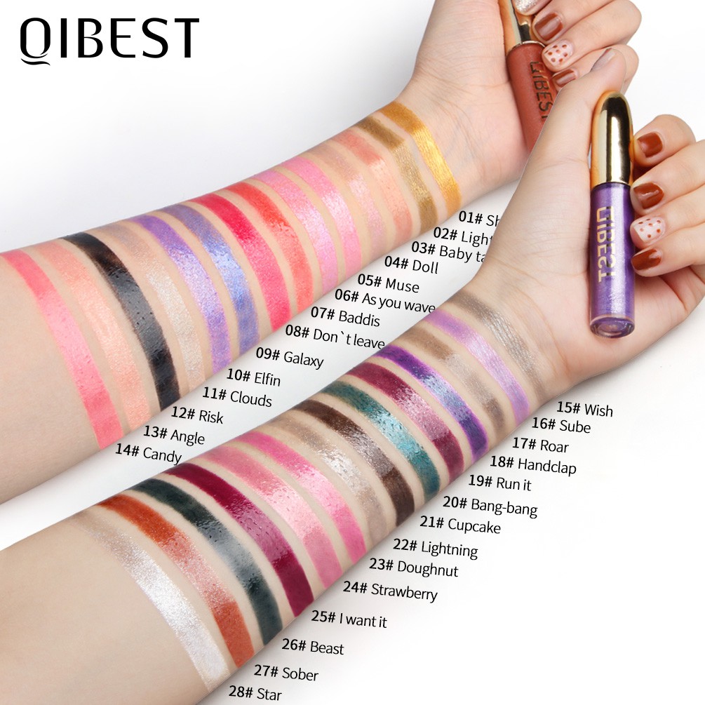 Son Kem Ánh Kim Lấp Lánh Dưỡng Ẩm Qibest 20g | BigBuy360 - bigbuy360.vn
