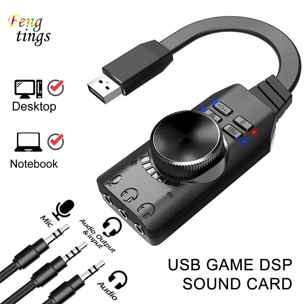 Thiết Bị Chuyển Đổi Âm Thanh 7.1 Kênh Usb Cho Pc