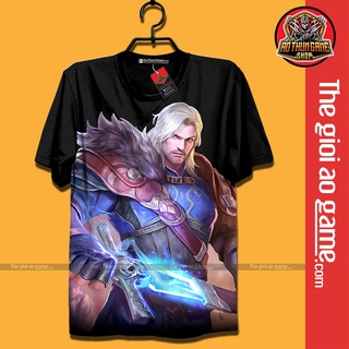 Áo Liên Quân , Áo Thun Liên Quân Mobile Richter Unisex Nam Nữ Cổ Tròn Basic Tay Ngắn Form Rộng / Thegioiaogame.com