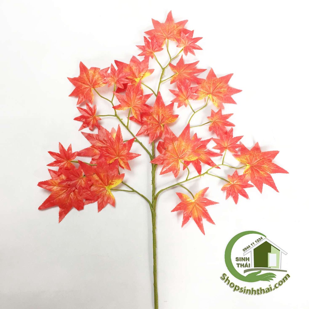 Cành lá phong màu đỏ - Cành lá giả cao cấp