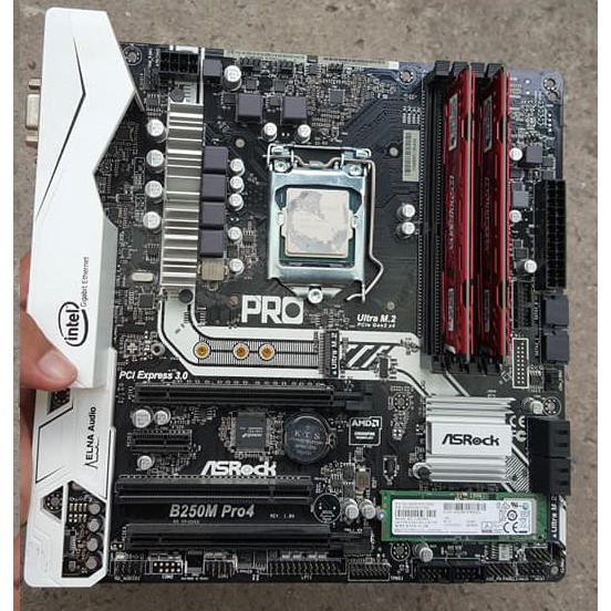 Main ASRock B250M Pro4 hàng cũ nguyên zin, chính hãng Asrock B250 pro 4 21