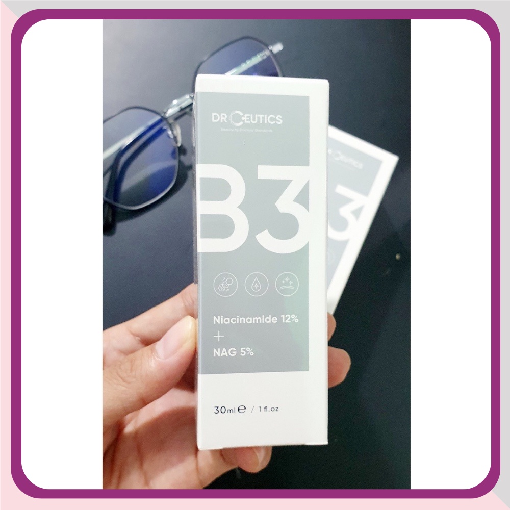 Tinh Chất Vitamin B3 DrCeutics Niacinamide 12% + NAG 5% Giảm Thâm Sáng Da Kiềm Dầu 30mL - 100mL