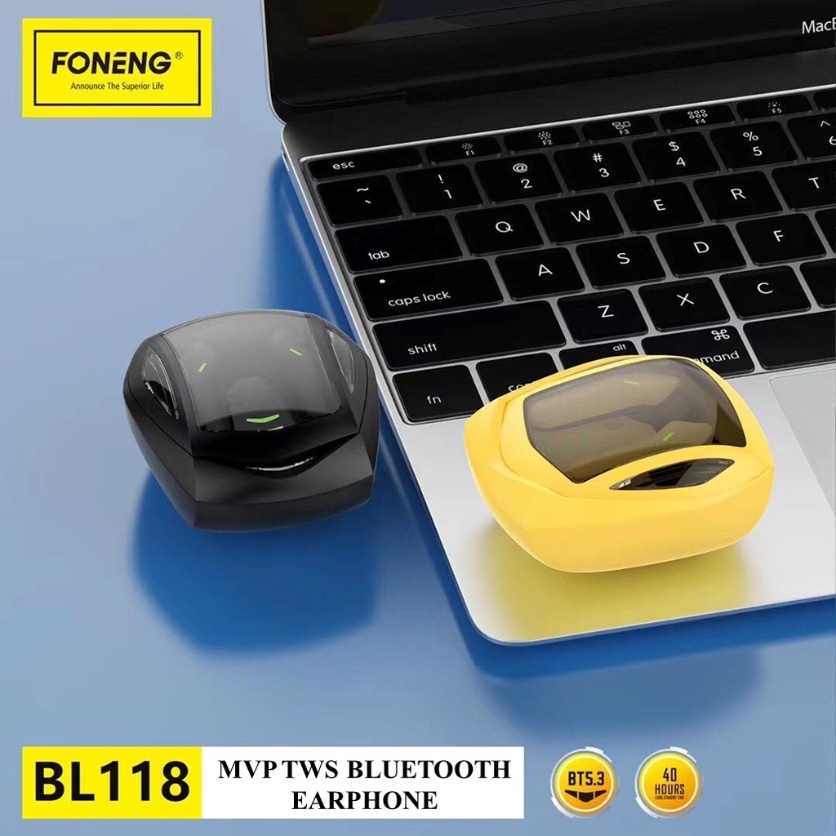 Tai Nghe Gaming FONENG BL118 TWS Bluetooth 5.3 - Không Dây Có Mic Với Độ Trễ Cực Thấp