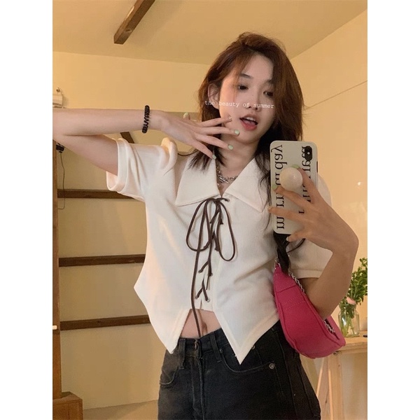 Áo Polo Xốp Đan Dây Ngắn Tay Hàng Quảng Châu