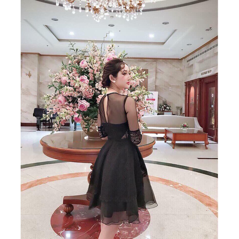 Đầm dự tiệc ren xòe phồng | BigBuy360 - bigbuy360.vn