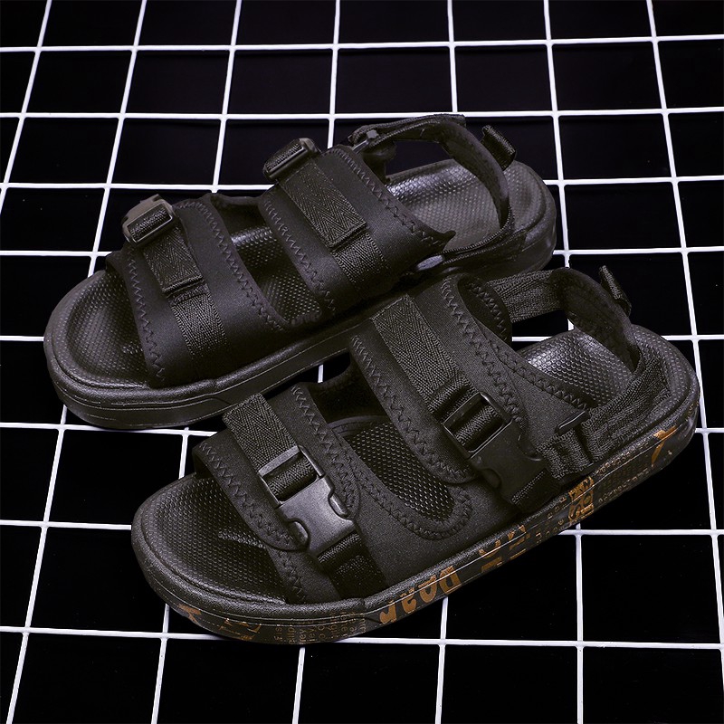 Giày xăng đan đế bằng thiết kế trẻ trung thời trang unisex